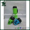 Eco-friendly foldable silicone drinking bottle with customized logo printing